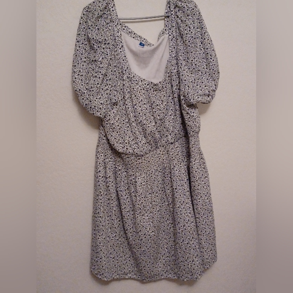 Old navy 3x Black and white floral dress